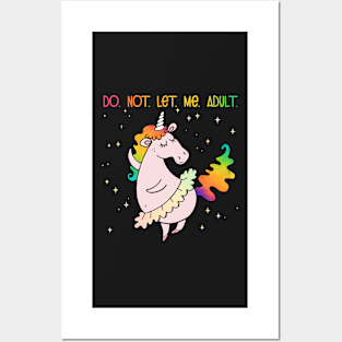 Dancing Unicorn sticker Posters and Art